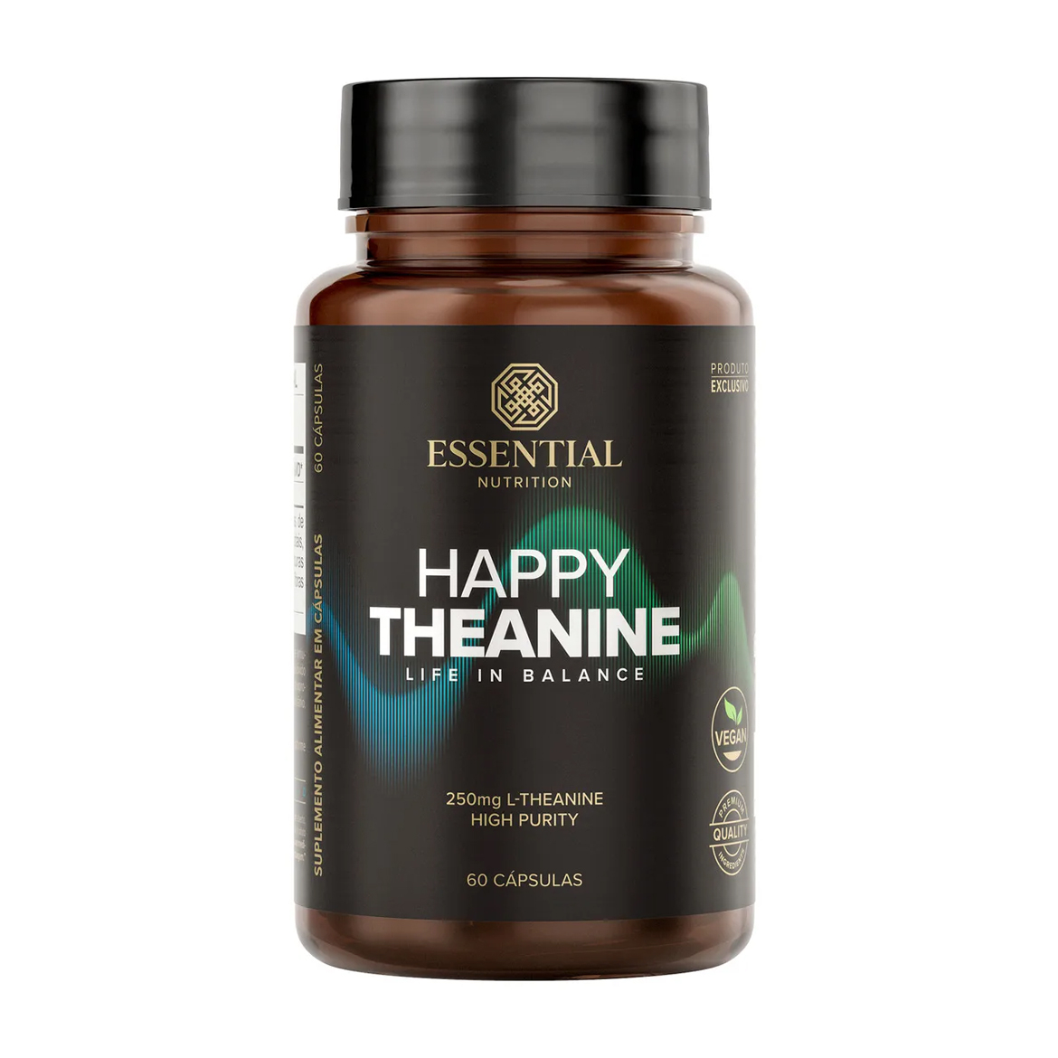 Happy Theanina 60 Caps 250mg - Essential Nutrition