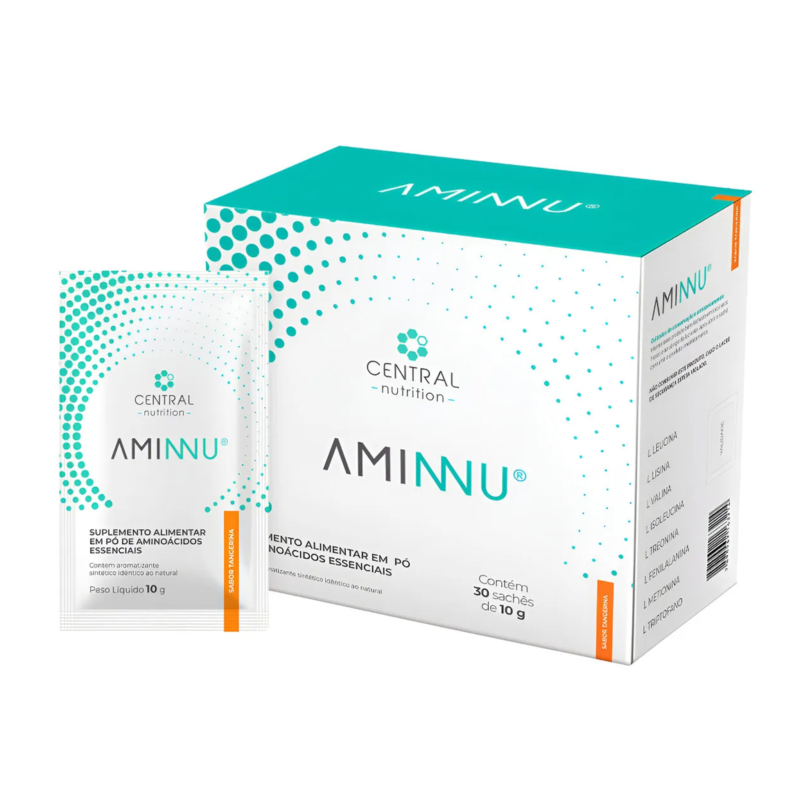 Aminnu 10g - 30 Sachês Aminoácidos - Central Nutrition