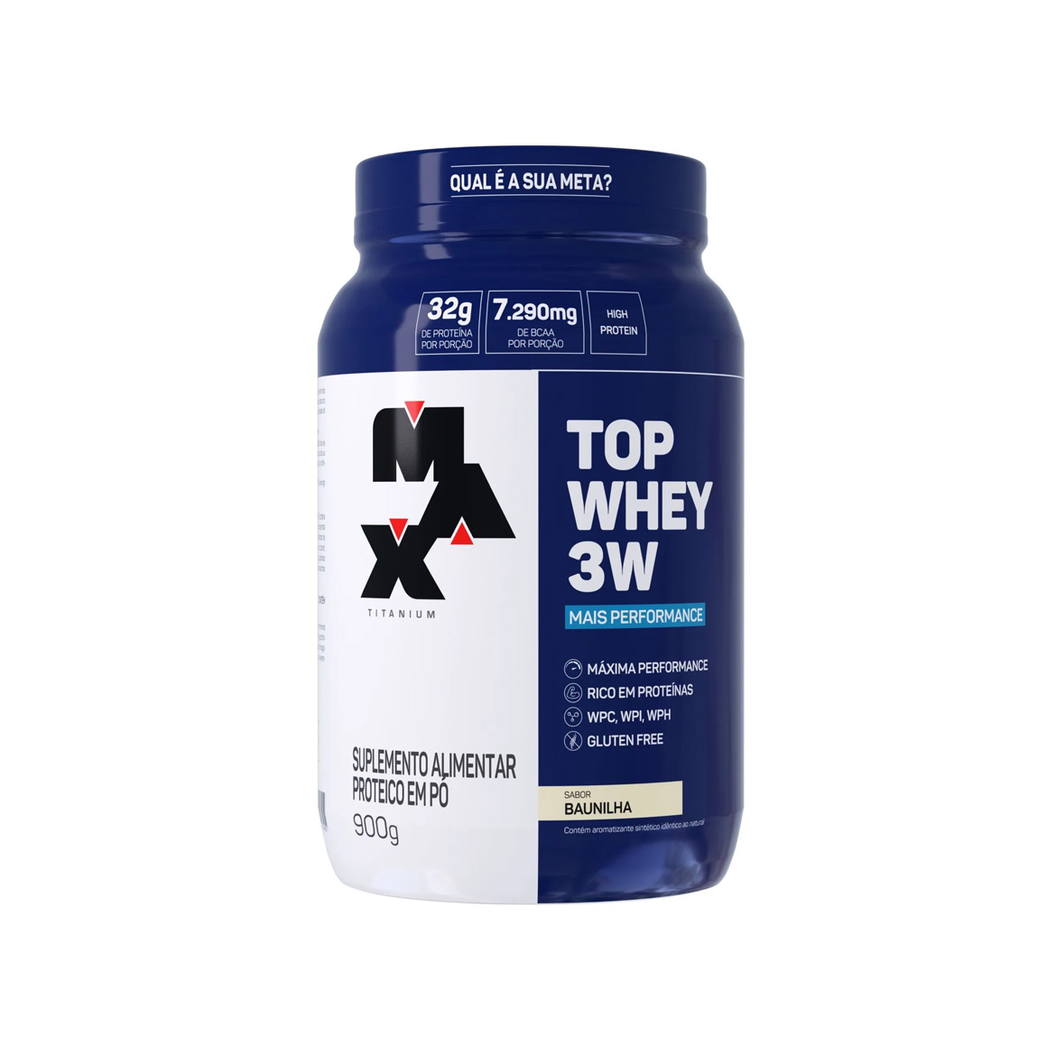 Top Whey 3W Mais Performance (900g) Max Titanium