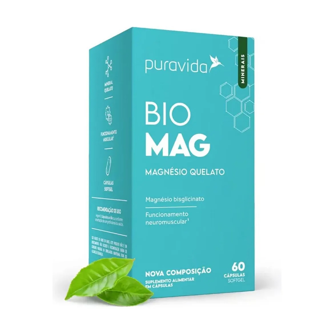 Bio Mag 60 Caps 180mg - Puravida