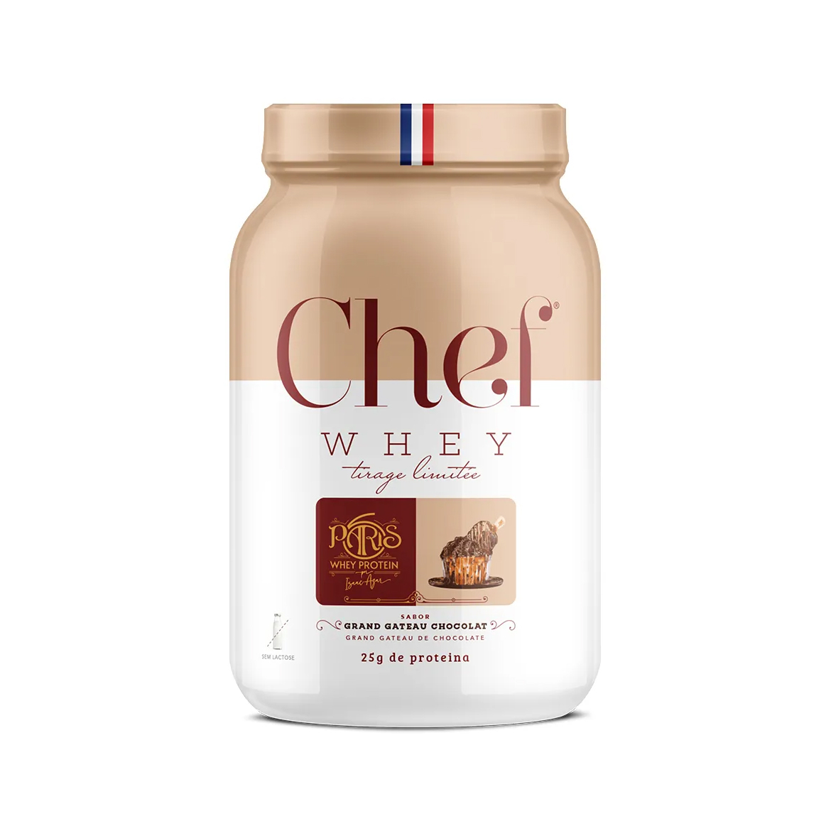 Chef Whey + Paris 6 GRAND GATEAU CHOCOLAT 800g - Cellgenix
