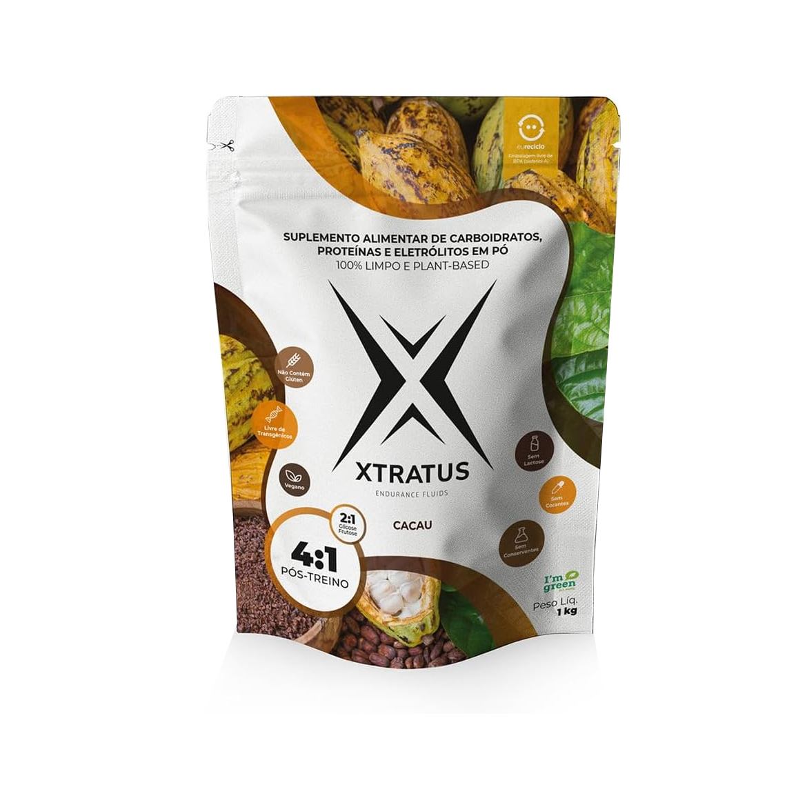 Endurance Proteína E Cacau 1 Kg - Xtratus 