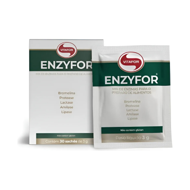 Enzyfor Enzimas Digestivas 30 Sachês 3g - Vitafor